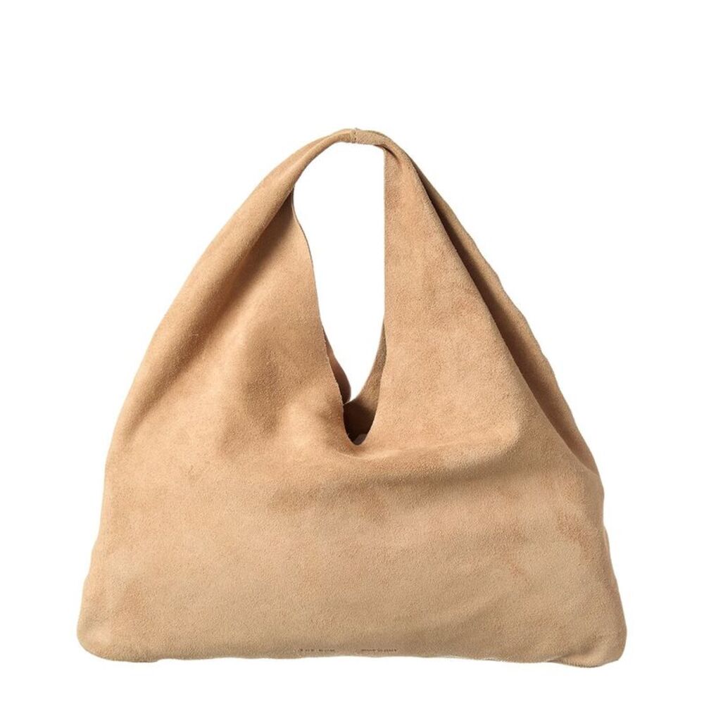 The Row Suede Hobo, Beige